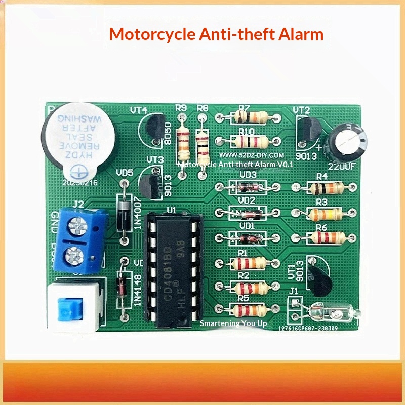 Diy Motorcycle Electronics - طقم إنذار ضد السرقة للدراجات النارية،