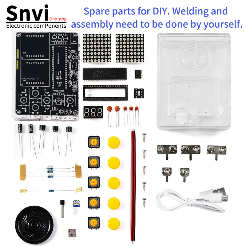Diy Electronics Learning Kit - طقم وحدة تحكم ألعاب بكسل DIY
