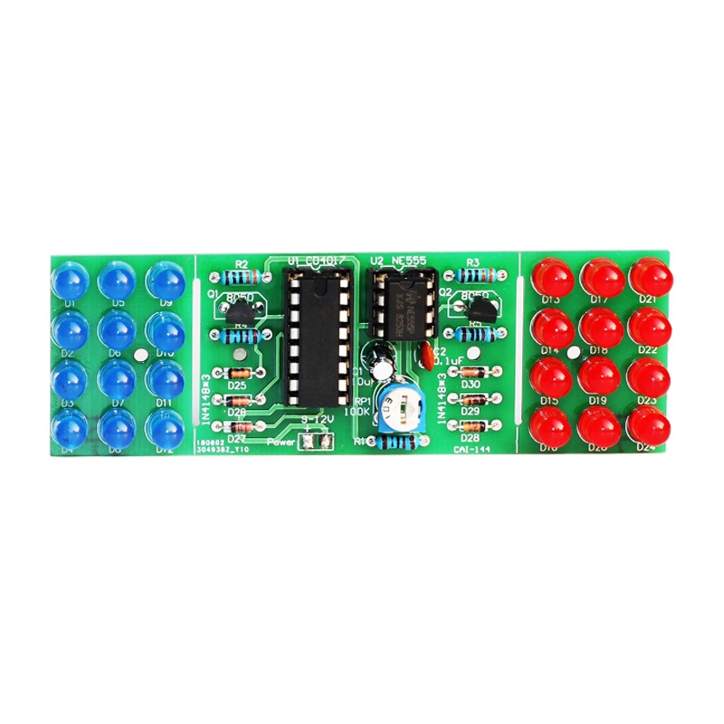 IC LED أحمر أزرق مزدوج اللون أ - مراجعة Diy Electronics Learning Kit وسعره
