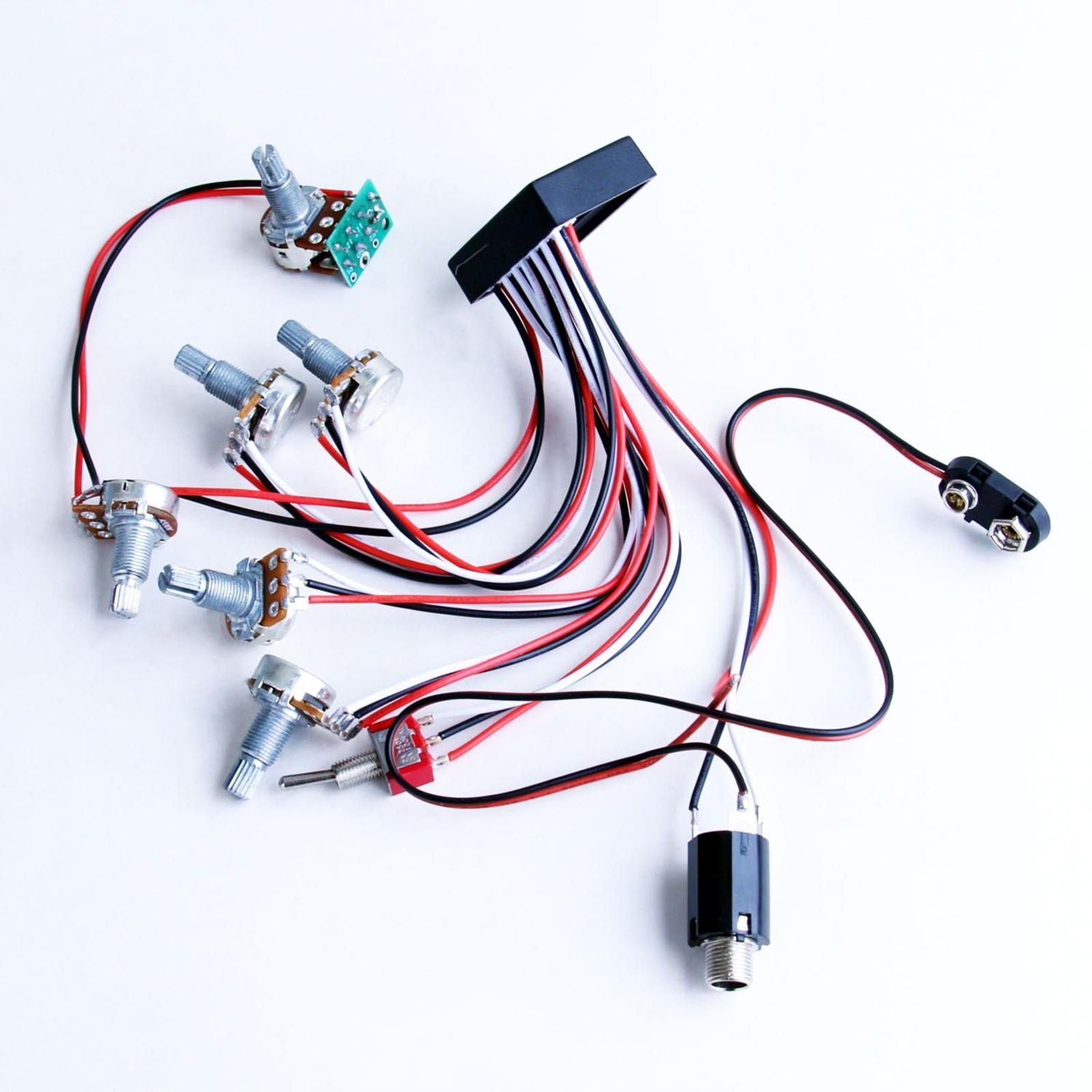 3 Band Active Passive Pickup R - مراجعة Diy Guitar Electronics Kit وسعره