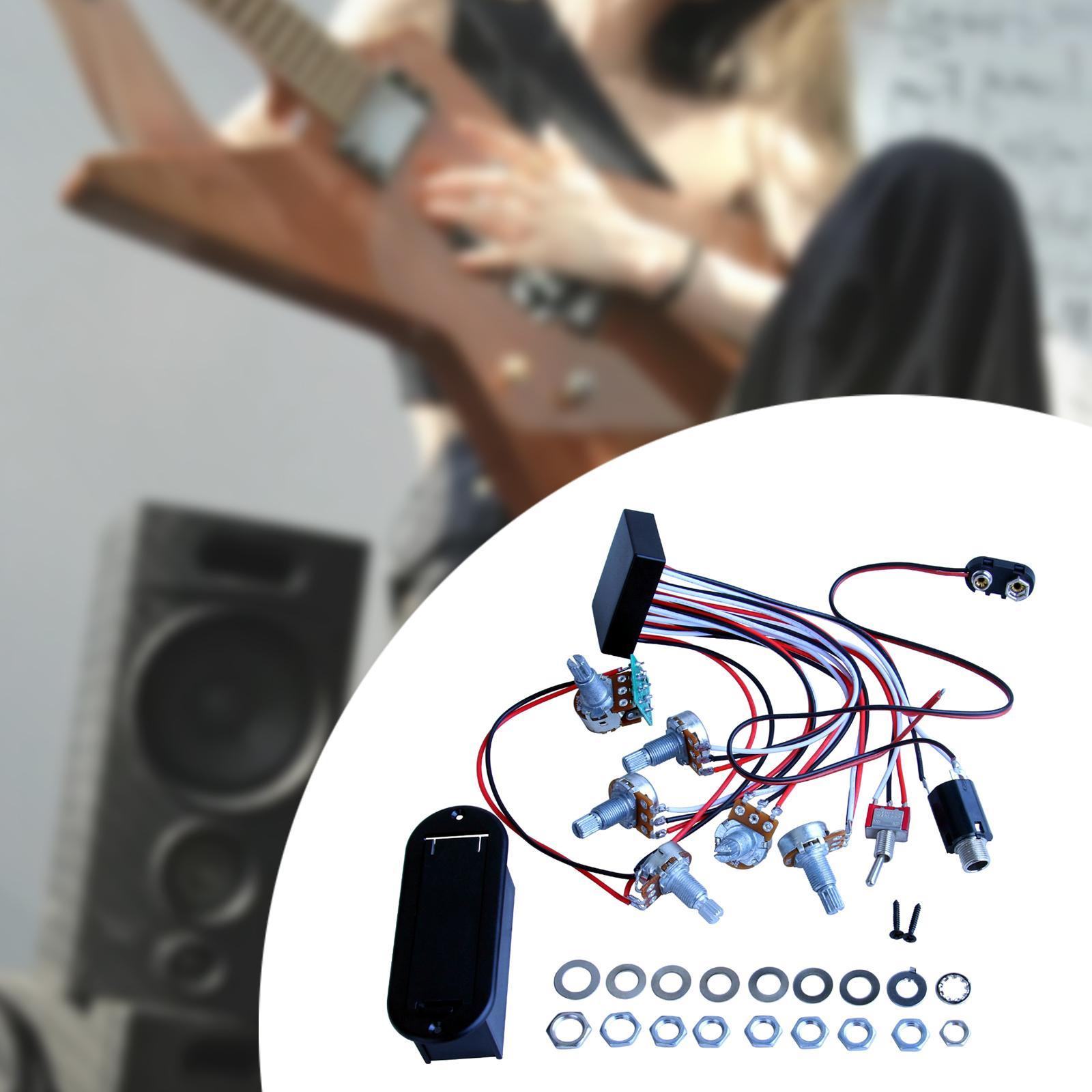 3 Band Active Passive Pickup R - مراجعة Diy Guitar Electronics Kit وسعره
