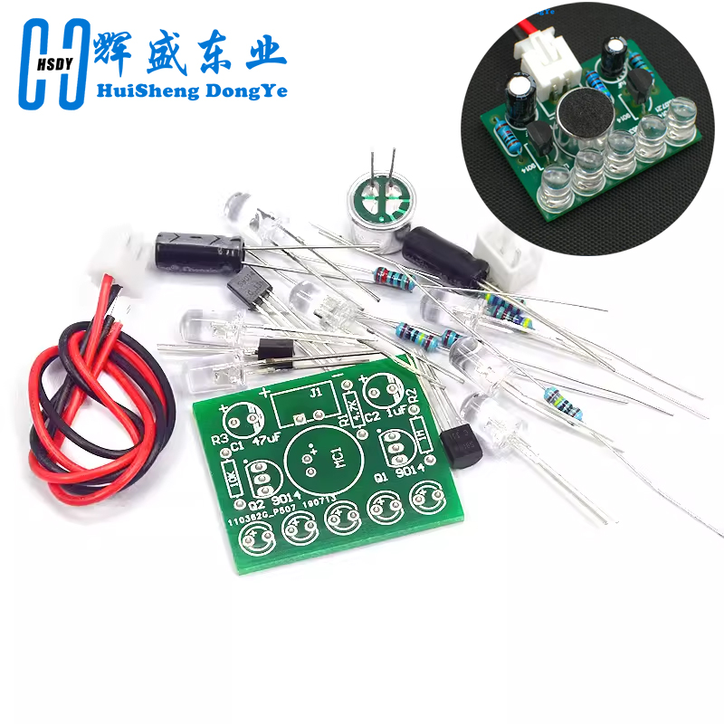 3 فولت-5.5 فولت صوت مصباح التح - مراجعة Diy Electronics Learning Kit وسعره