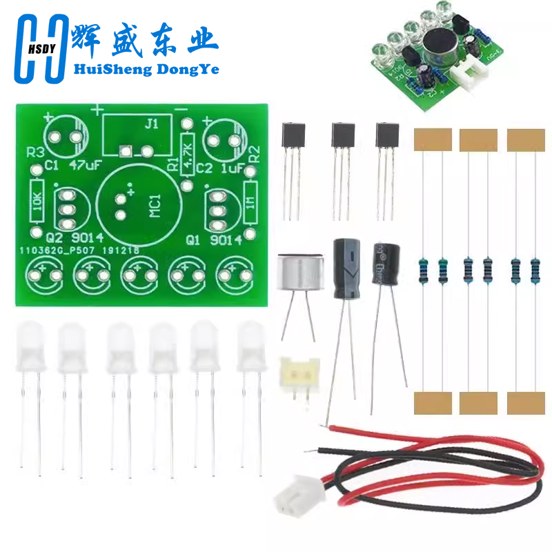 3 فولت-5.5 فولت صوت مصباح التح - مراجعة Diy Electronics Learning Kit وسعره