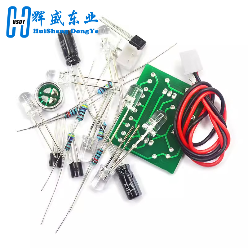 3 فولت-5.5 فولت صوت مصباح التح - مراجعة Diy Electronics Learning Kit وسعره