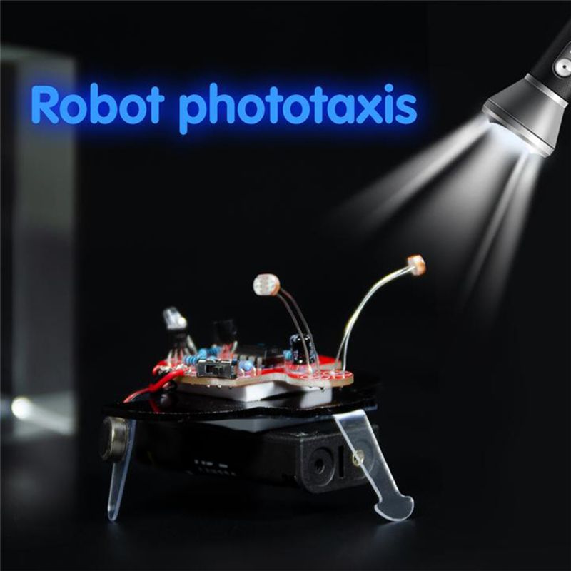 *A89Z اليراع روبوت حساس للضوء  - مراجعة Diy Electronics Learning Kit وسعره