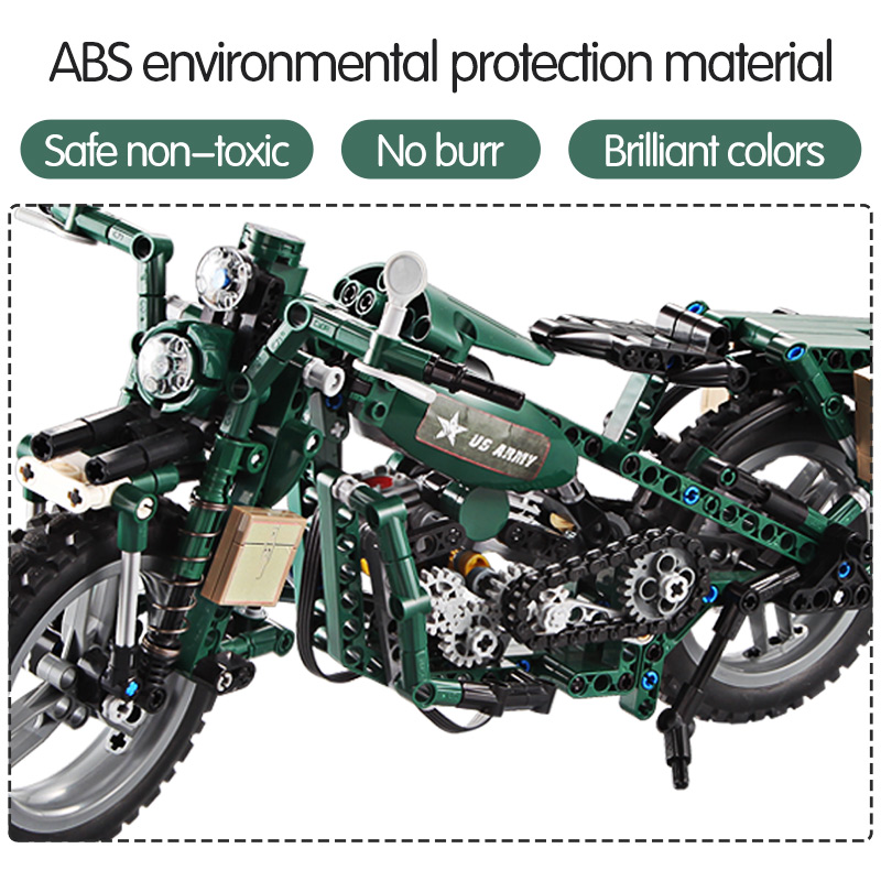 Cada 550 قطعة مدينة سلسلة دراج - مراجعة Diy Motorcycle Electronics وسعره