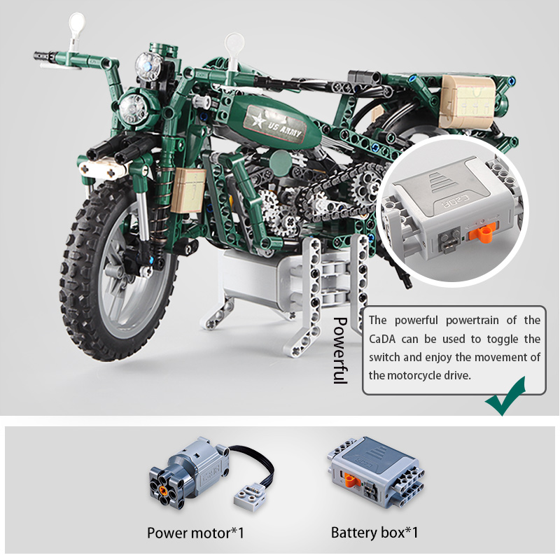 Cada 550 قطعة مدينة سلسلة دراج - مراجعة Diy Motorcycle Electronics وسعره