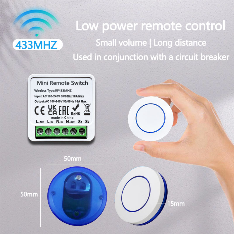 مفتاح إضاءة لاسلكي 433 هرتز مع - مراجعة Diy Electronics Button وسعره