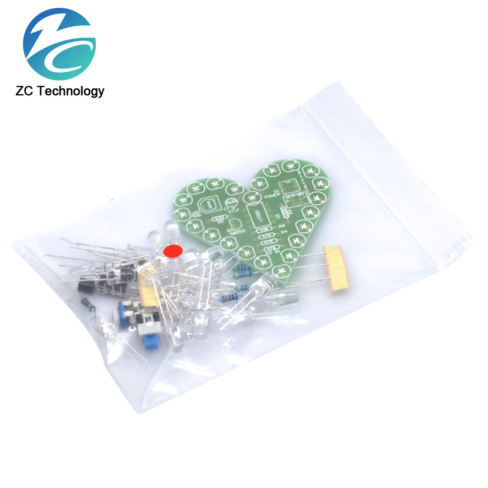 لتقوم بها بنفسك عدة شكل قلب طق - مراجعة Diy Electronics Learning Kit وسعره