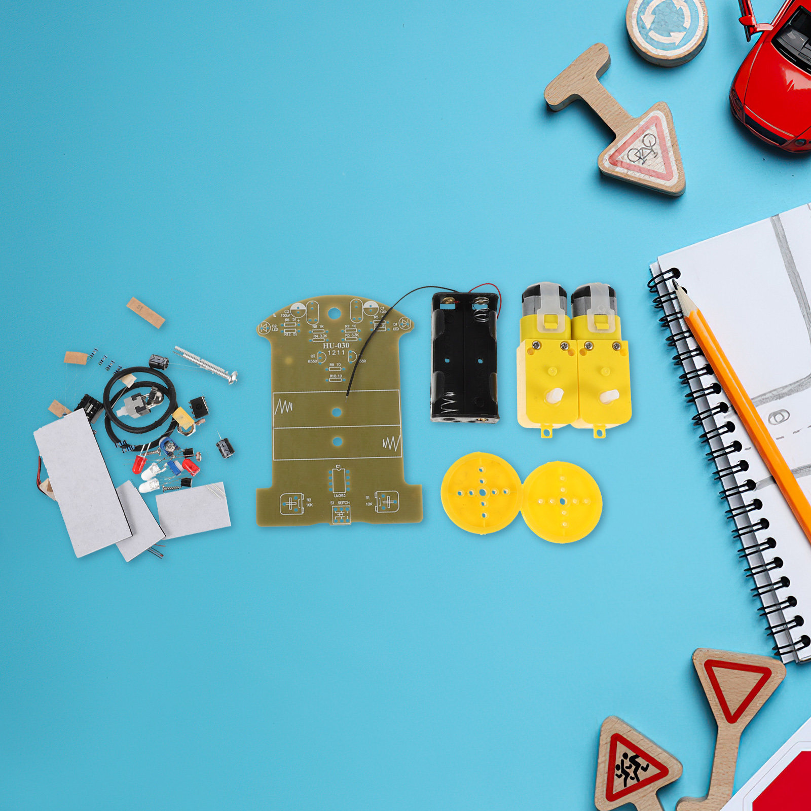 مجموعة واحدة من طقم السيارة ال - مراجعة Diy Electronics Learning Kit وسعره