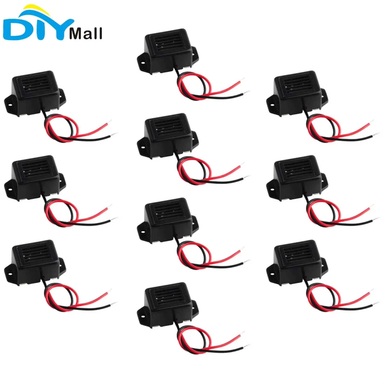 10 قطع من أجهزة الإنذار الميكا - مراجعة Diy Projects With Electronics وسعره