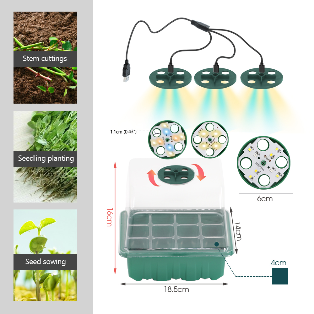 LED أواني الحضانة مع تنمو ضوء  - مراجعة Led Assortment Kit وسعره